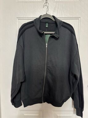 wild fable Black Full-Zip Women's Track Sweater